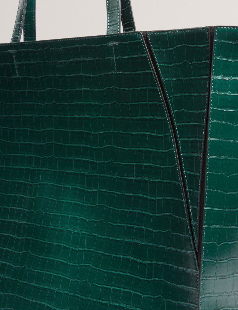 Ted Baker Sophyna - Croc Effect Folding Shopper Bag Ženske Torba Tote Zelene | 830215-RJZ