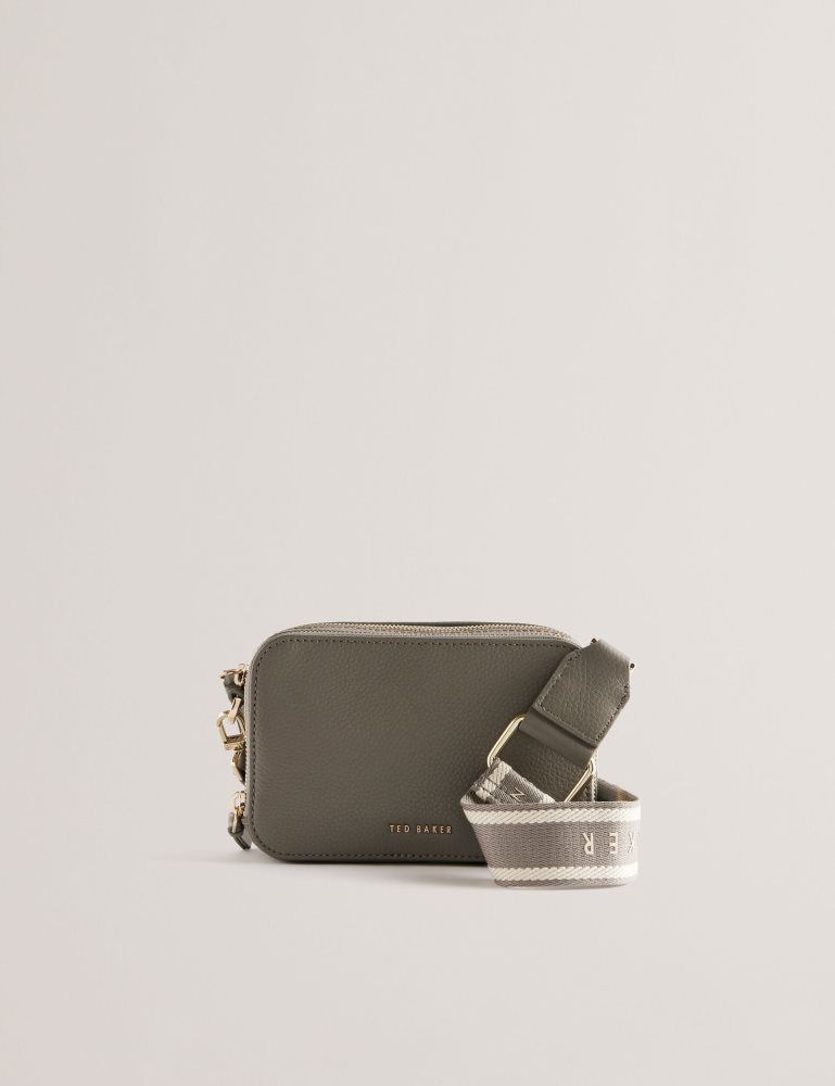 Ted Baker Stunna - Mini Leather Crossbody Camera Bag Ženske Torbe Preko Tijela Sive | 983201-FJS
