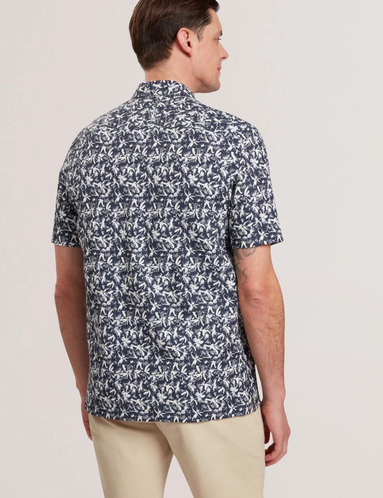 Ted Baker Tavaro - Short Sleeve Abstract Floral Shirt Muške Košulje Tamnoplave | 495237-HYO