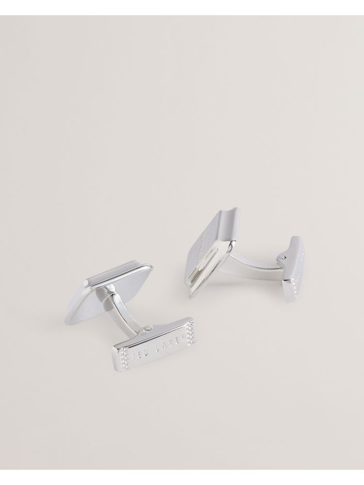 Ted Baker Tedly - Silver Branded Cufflinks Muške Dugmad Za Manšete Srebrne | 279564-XLH