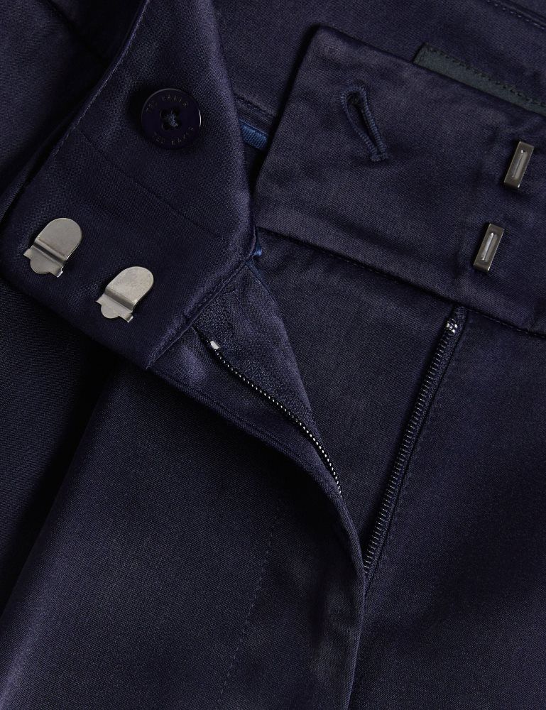 Ted Baker Teerut - Satin Tailored Wide Flood Length Trousers Ženske Kratke Hlače Tamnoplave | 047395-IYR