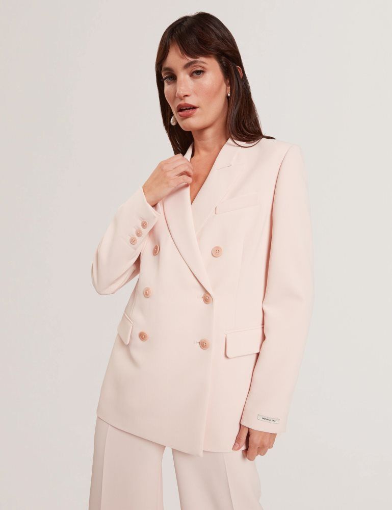 Ted Baker Traga - Tailored Double Breasted Woven Blazer Ženske Jakne Roze | 310976-BWT