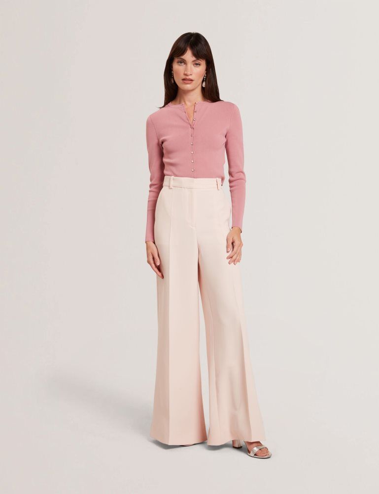 Ted Baker Tragat - Ultra Wide Leg Woven Tailored Trousers Ženske Kratke Hlače Roze | 237950-WPA