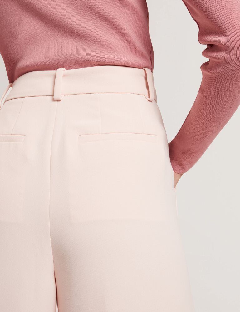 Ted Baker Tragat - Ultra Wide Leg Woven Tailored Trousers Ženske Kratke Hlače Roze | 237950-WPA