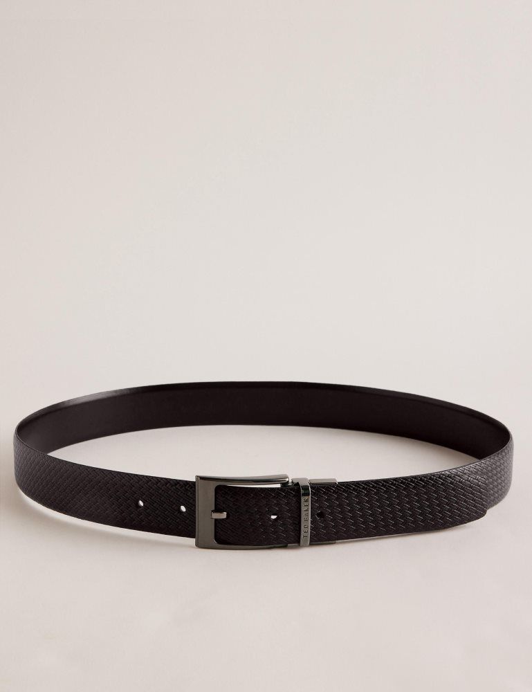Ted Baker Waide - Woven Texture Leather Belt Muške Remeni Smeđe | 356187-XZV